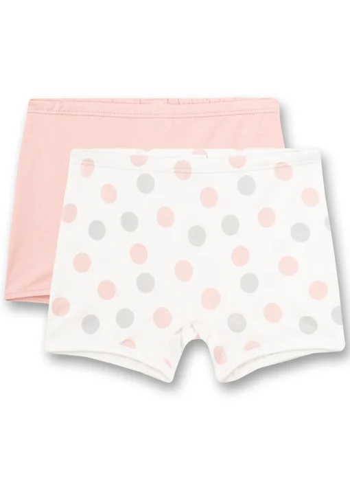 Kinder Sanetta Doppelpack Hipshorts Dots-Allover