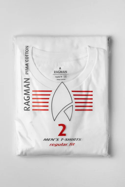 Herren Ragman Doppelpack T-Shirt 1/2 Arm