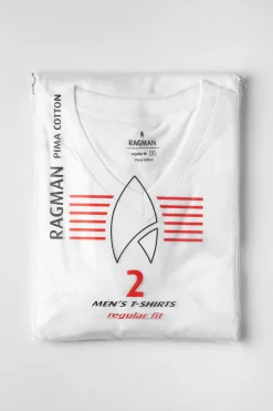 Herren Ragman Doppelpack T-Shirt 1/2 Arm