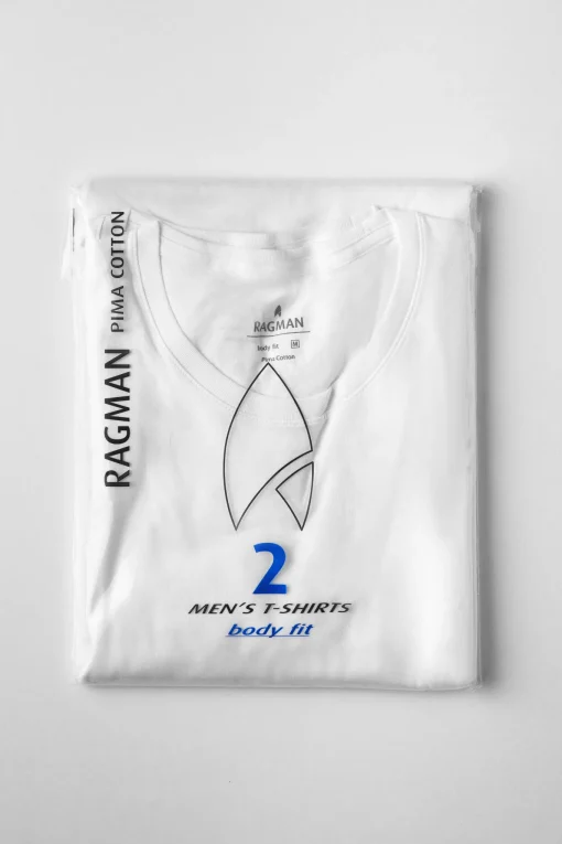 Herren Ragman Doppelpack T-Shirt 1/2 Arm Bodyfit