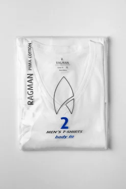 Herren Ragman Doppelpack T-Shirt 1/2 Arm Bodyfit