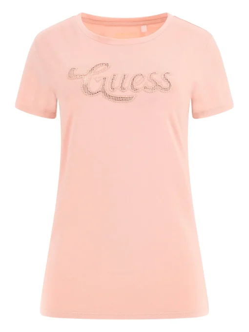 Damen GUESS Dot Logo T-Shirt