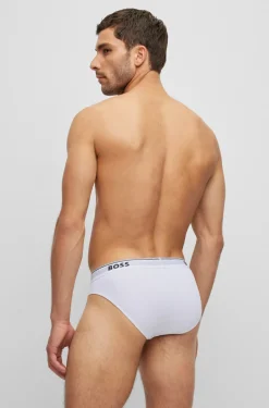 Herren Boss DREIER-PACK SLIPS AUS STRETCH-BAUMWOLLE MIT LOGOS AM BUND