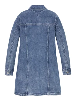 Kinder Tommy Hilfiger Durchgeknöpftes Hemdkleid aus Denim