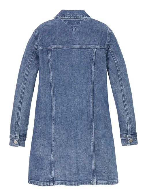 Kinder Tommy Hilfiger Durchgeknöpftes Hemdkleid aus Denim
