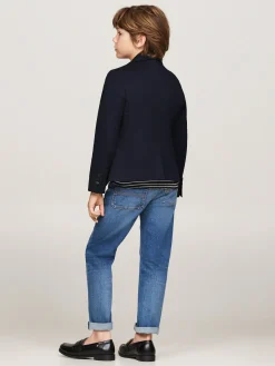Kinder Tommy Hilfiger Einreihiges gewebtes Sakko
