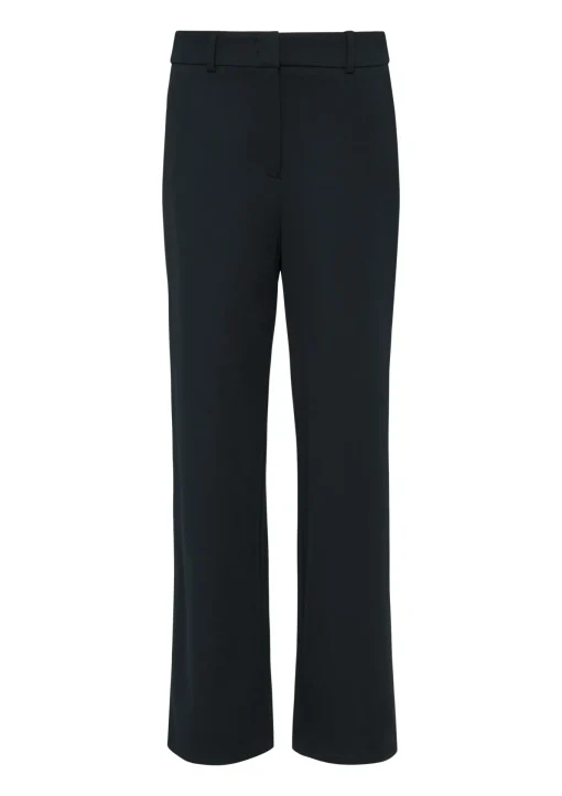 Damen Comma Elegante Marlenehose im Relaxed Fit mit Eingrifftaschen und Gürtelschlaufen