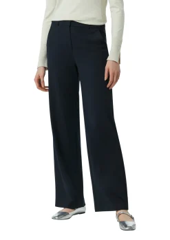Damen Comma Elegante Marlenehose im Relaxed Fit mit Eingrifftaschen und Gürtelschlaufen