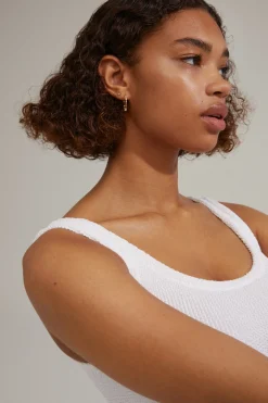Damen Pilgrim ELNA recycelte Kristallohrringe 2-in-1-Set, vergoldet