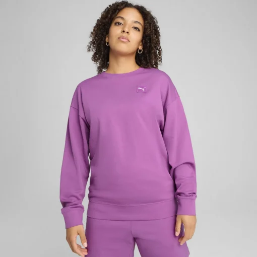 Damen Puma ESS ELEVATED Bequemer Crewneck Damen