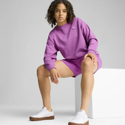 Damen Puma ESS ELEVATED Bequemer Crewneck Damen