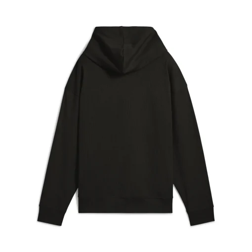 Damen Puma ESS ELEVATED Bequemer gerippter Hoodie Damen