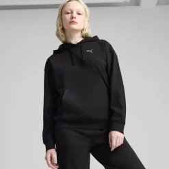 Damen Puma ESS ELEVATED Bequemer gerippter Hoodie Damen