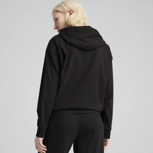 Damen Puma ESS ELEVATED Bequemer gerippter Hoodie Damen