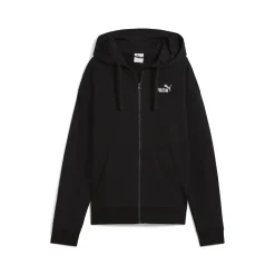 Damen Puma ESS Small No. 1 Logo Comfort Hoodie mit durchgehendem Reißverschluss