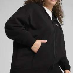 Damen Puma ESS Small No. 1 Logo Comfort Hoodie mit durchgehendem Reißverschluss