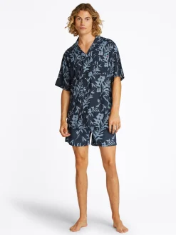 Herren Tommy Hilfiger Essential Hemd mit Bowling-Kragen