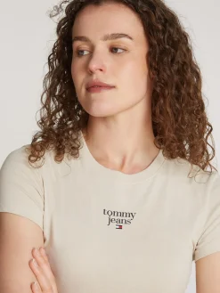 Damen Tommy Jeans Essential Slim Fit Logo T-Shirt