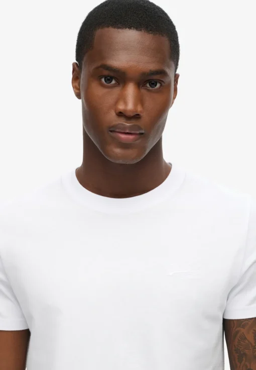 Herren Superdry Essential T-Shirt aus Bio-Baumwolle mit Logo