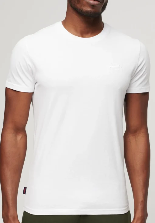 Herren Superdry Essential T-Shirt aus Bio-Baumwolle mit Logo