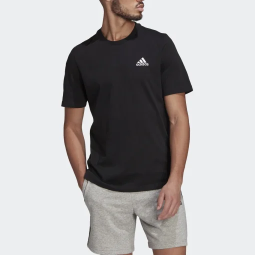 Herren Adidas Essentials Embroidered Small Logo T-Shirt