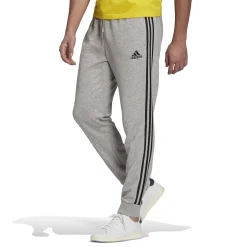 Herren Adidas Essentials French Terry Tapered Cuff 3-Streifen Hose