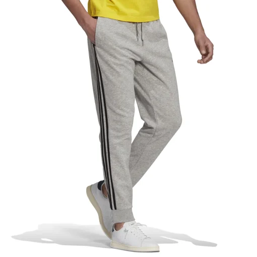 Herren Adidas Essentials French Terry Tapered Cuff 3-Streifen Hose