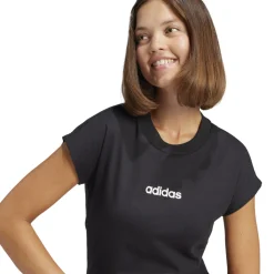 Damen Adidas Essentials Linear Cotton T-Shirt