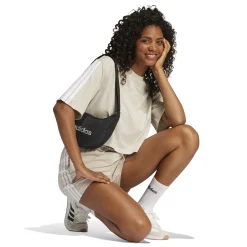 Damen Adidas Essentials 3-Streifen Cotton Shorts