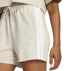Damen Adidas Essentials 3-Streifen Cotton Shorts