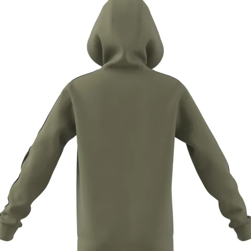 Kinder Adidas Essentials 3-Streifen Fleece Kapuzenjacke