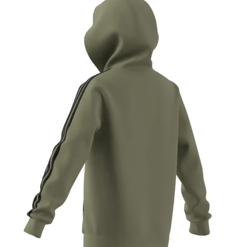 Kinder Adidas Essentials 3-Streifen Fleece Kapuzenjacke