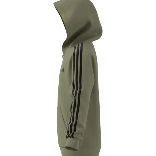 Kinder Adidas Essentials 3-Streifen Fleece Kapuzenjacke