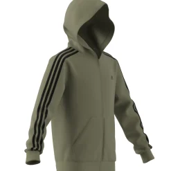 Kinder Adidas Essentials 3-Streifen Fleece Kapuzenjacke