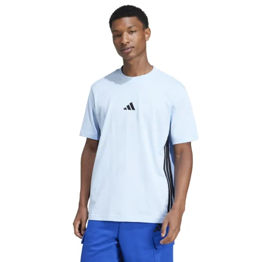 Herren Adidas Essentials 3-Streifen Single Jersey T-Shirt