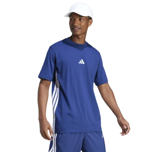 Herren Adidas Essentials 3-Streifen Single Jersey T-Shirt