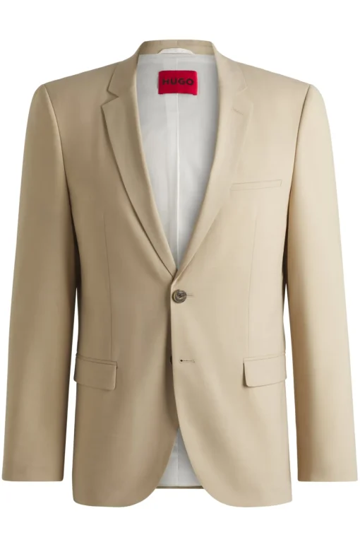 Herren Hugo Red Extra schmal geschnittener Blazer aus Dobby in Mohair-Optik
