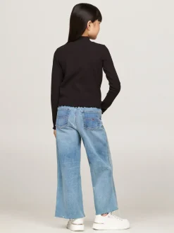 Kinder Tommy Hilfiger Extra Slim Fit Top mit Mock-Rollkragen