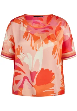 Damen Lecomte Farbenfrohe Bluse mit floralem Print
