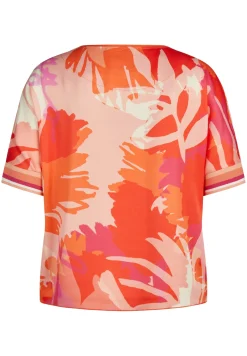 Damen Lecomte Farbenfrohe Bluse mit floralem Print