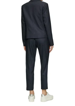 Damen s.Oliver BLACK LABEL Fein gepunkteter Blazer mit großen Taschen