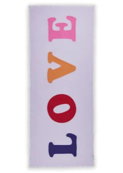 Damen Codello Feiner Schal aus Modal-Mischung mit Love-Schriftzug