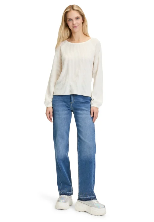 Damen Cartoon Feinstrickpullover