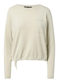 Damen Comma Feinstrickpullover mit Durchzugkordel