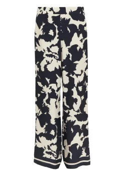 Damen Comma Feminine Schlupfhose mit weitem Bein und All-over-Print