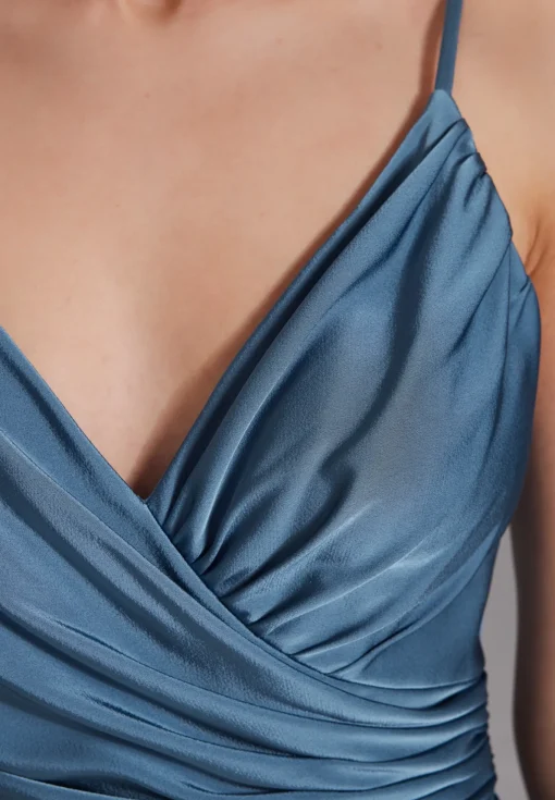 Damen Hey Kyla Figurbetontes Satinkleid mit Raffungen