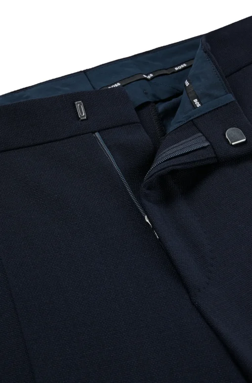 Herren Boss FILIGRAN GEMUSTERTE REGULAR-FIT HOSE AUS STRETCH-GEWEBE