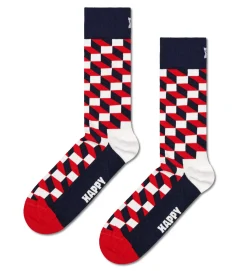 Damen Happy Socks Filled Optic Sock
