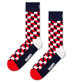 Damen Happy Socks Filled Optic Sock