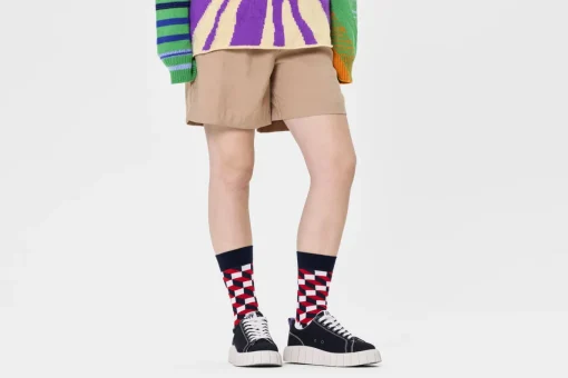 Damen Happy Socks Filled Optic Sock
